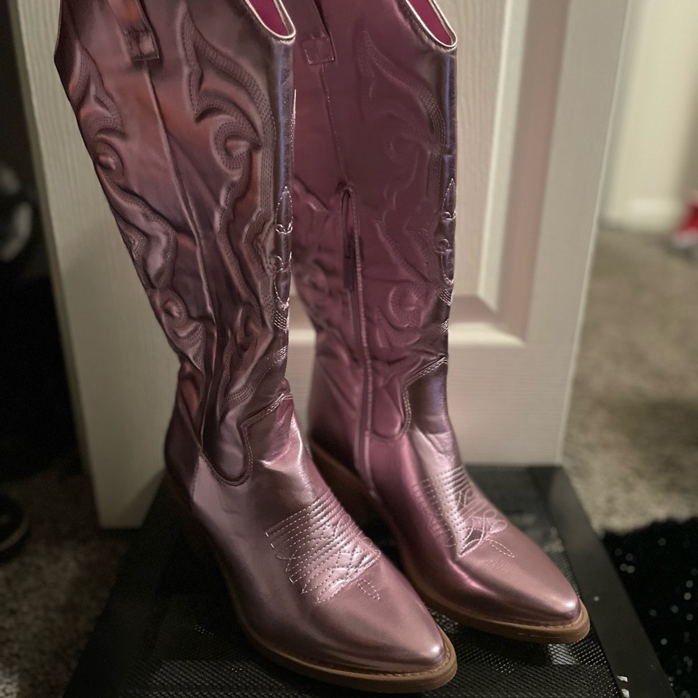 Pink Western-Style Women's Boots